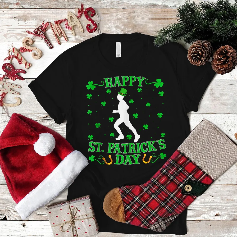Happy St Shirt Unisex Premium Hoodie black s