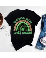 Students Are My Lucky Charms Rainbow Teacher St Patricks Day Shirt Infant Jersey T-Shirt black 6m
